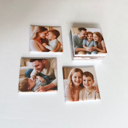 Set of 9 Premium Personalised Glossy Photo Magnets